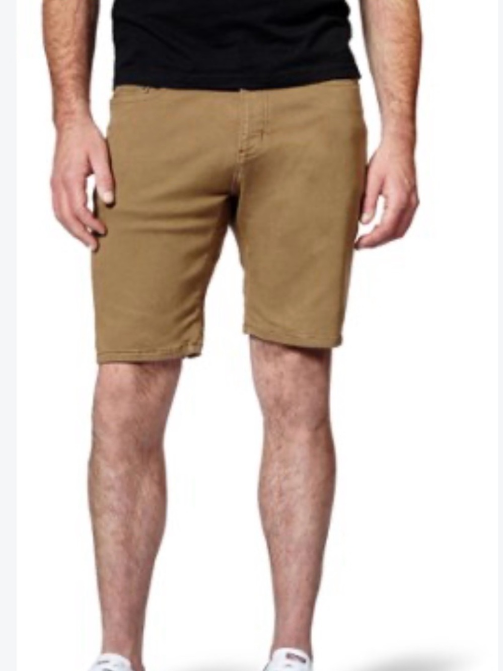 DU/ER No Sweat Slim Fit Shorts Mens 36 Tobacco Brown Performance Gusset Crotch
